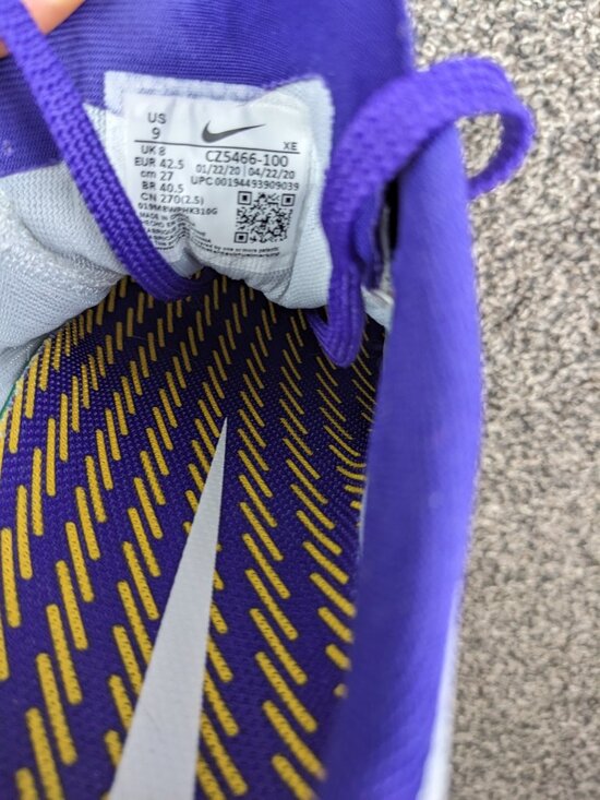 Nike Air Zoom Pegasus 37 Minnesota Vikings White Purple Mens Size 9 CZ5466-100 main image 6